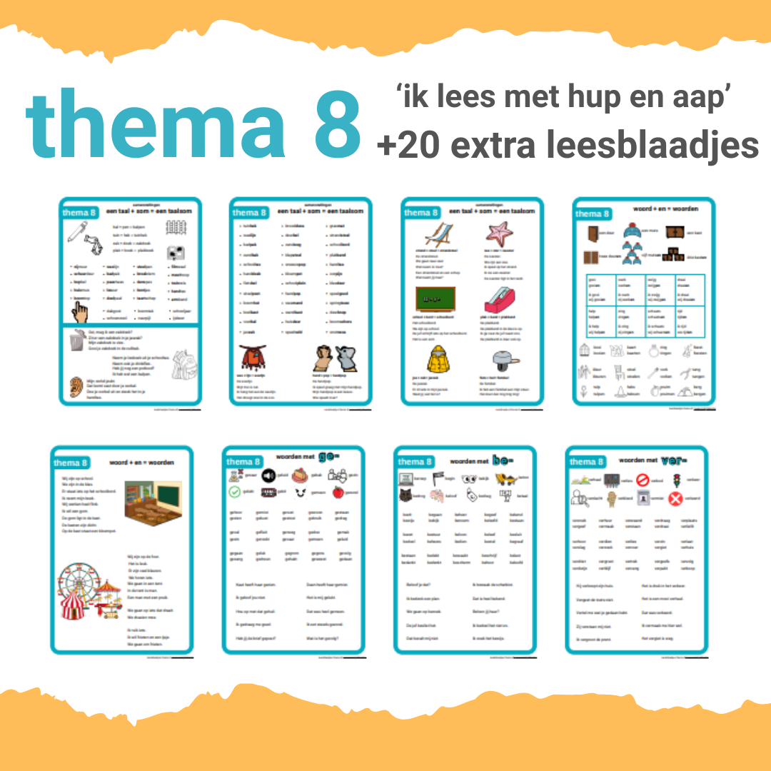 leesblaadjes eerste leerjaar ik lees met hup en aap